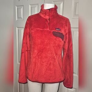 Patagonia Red Fleece Pullover Jacket